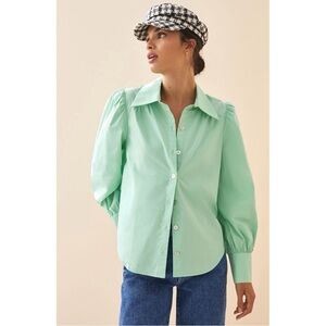 NEW Anthropologie Eva Franco Classic Buttondown Sz M